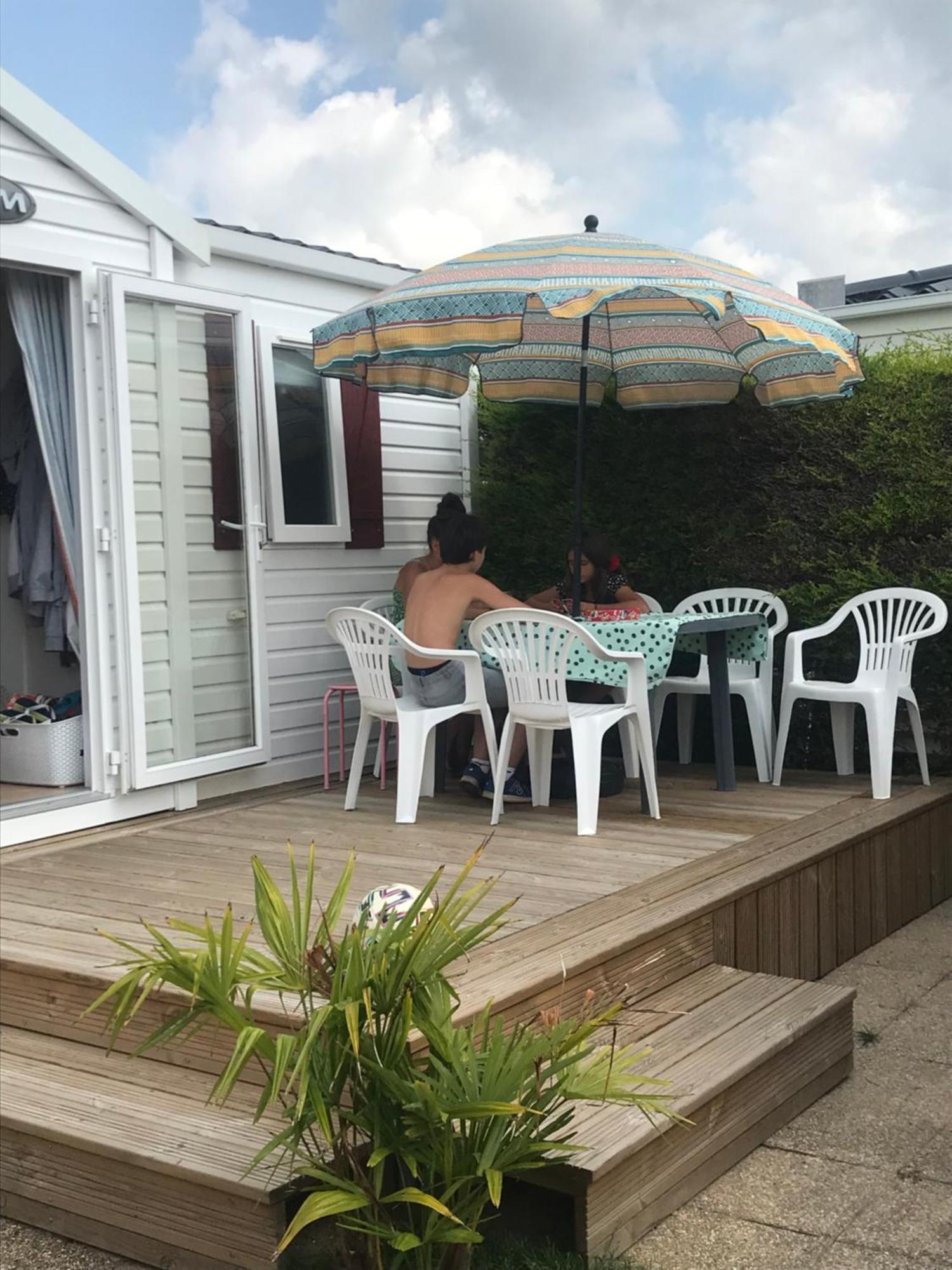 Mobil Home Montmartin-sur-Mer Bagian luar foto